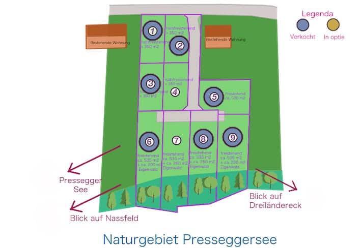 Plattegrond verkoopstatus Alpensee koopwoningen oostenrijk